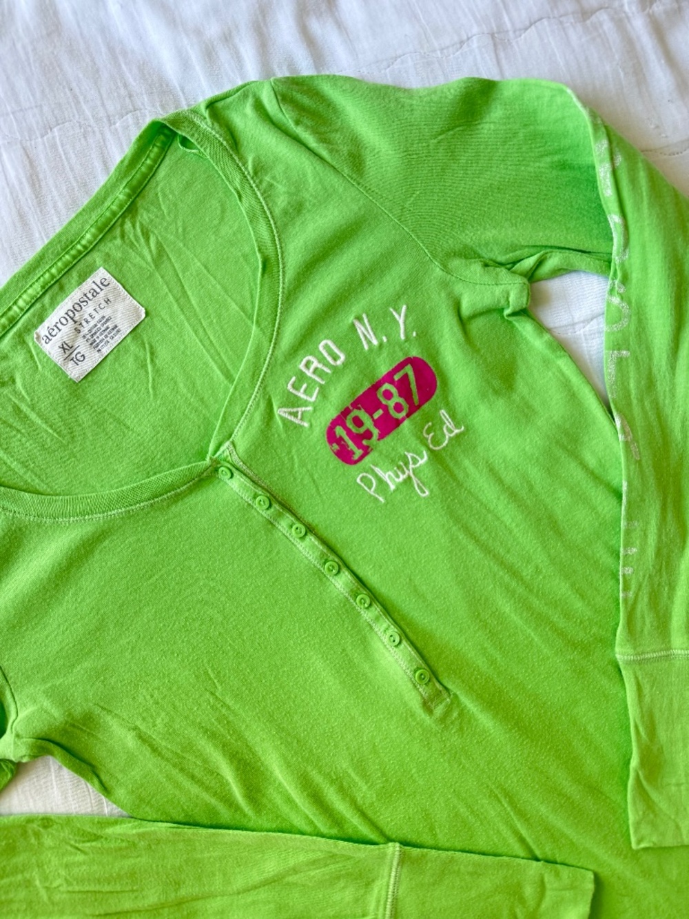 y2k Aeropostale henley longsleeve shirt